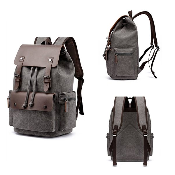 Men‘s Canvas Vintage travel Laptop Backpack