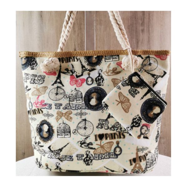 Summer Beach Handbag w/ Wallet
