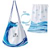 Custom 2-in-1 Microfber Towel Drawstring Backpack