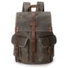 Versatile Canvas and Leather Backpack