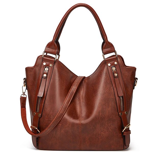 PU Leather Large Purse Tote Bag for Women