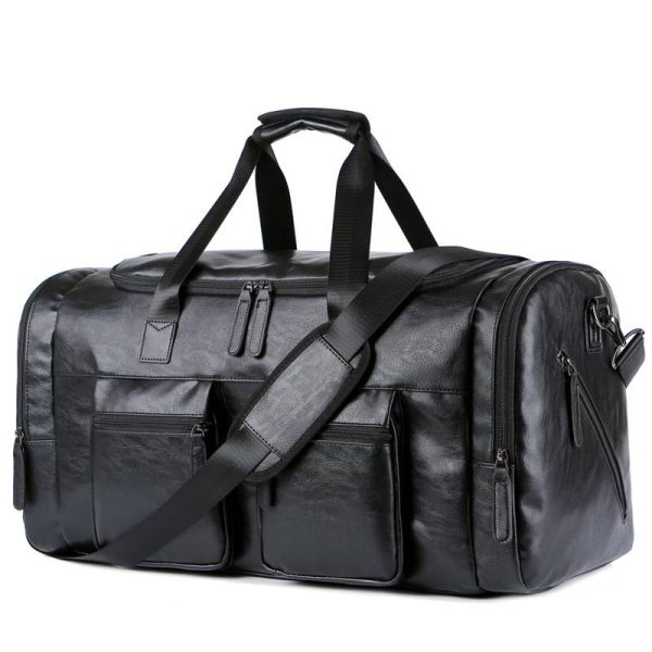 Pu Briefcase Men's Luggage Oversize Travel Duffel Bag