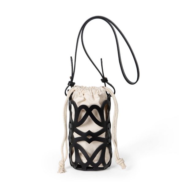 Canvas bucket Cross-body bag