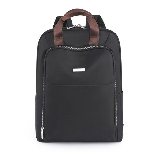 Nylon Laptop Backpack Lightweight Schoolbag