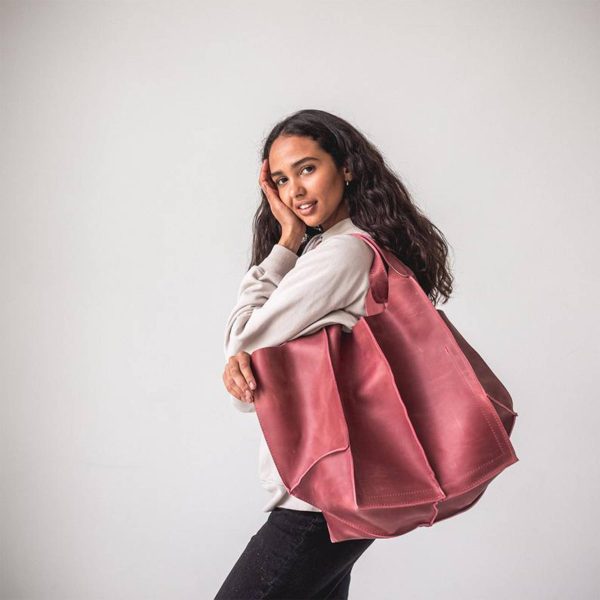 PU Large capacity wax peel ancient oil tote bag