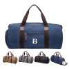 Oxford Large Capacity Duffel Bag With Shoe Compartment