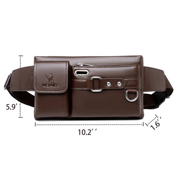 PU Leather Man's Shoulder Bag
