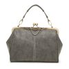 PU Leather Matte British Vintage Messenger Tote Bag