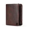 Genuine Leather Mens Slim Wallet