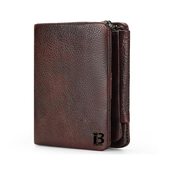 Genuine Leather Mens Slim Wallet