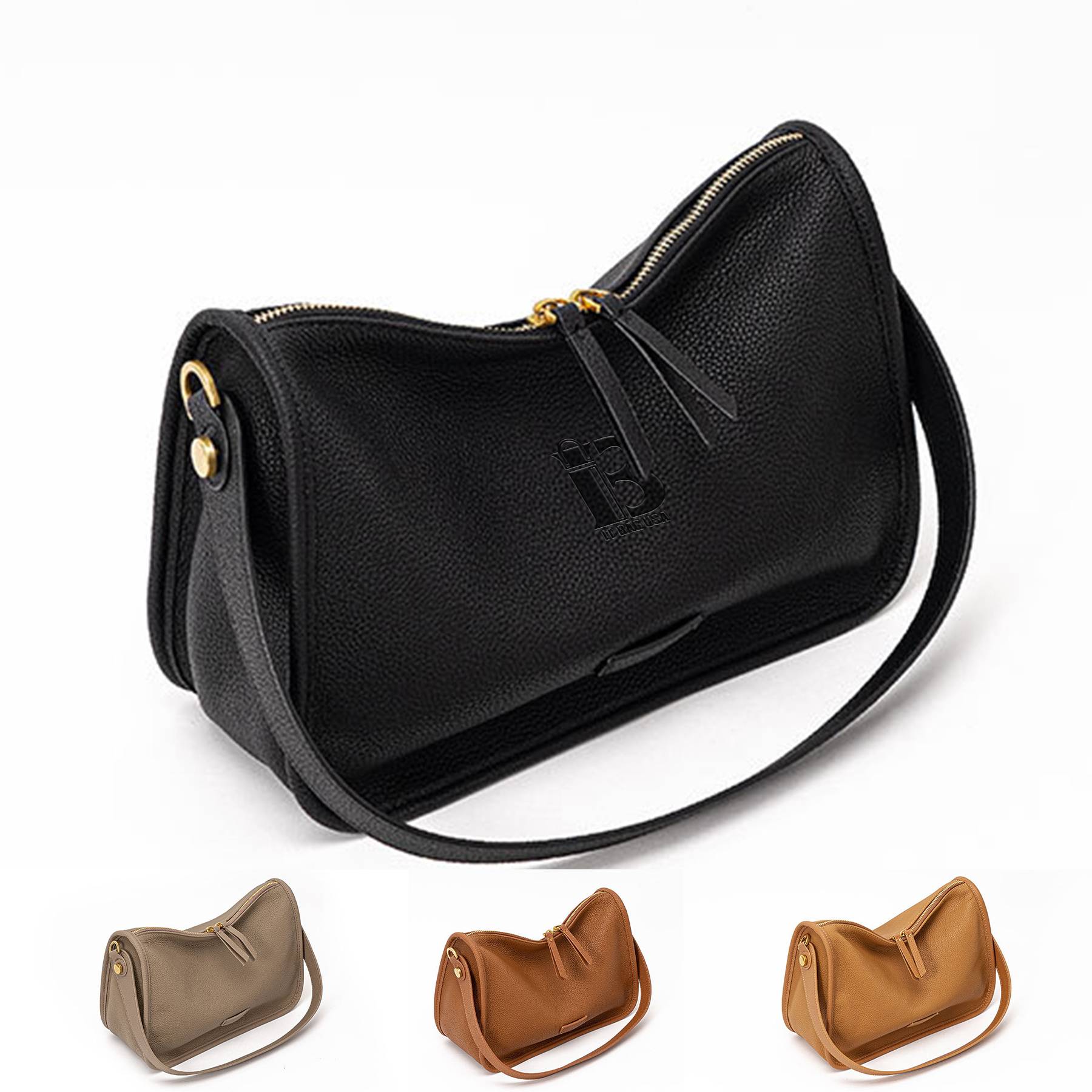 Genuine Leather shoulder messenger tote bag