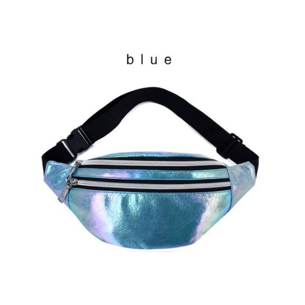 PU Leather Laser crossbody waist bag Fanny Pack