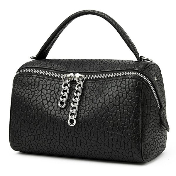 Genuine Leather zipper cross-body women's bag handbag