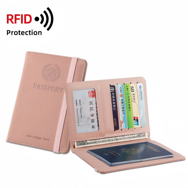 PU Leather passport wallet card holder