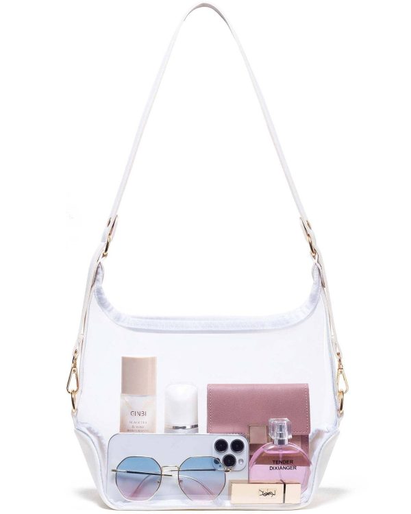 PVC Clear Crossbody Bag for Sports Events Concerts College