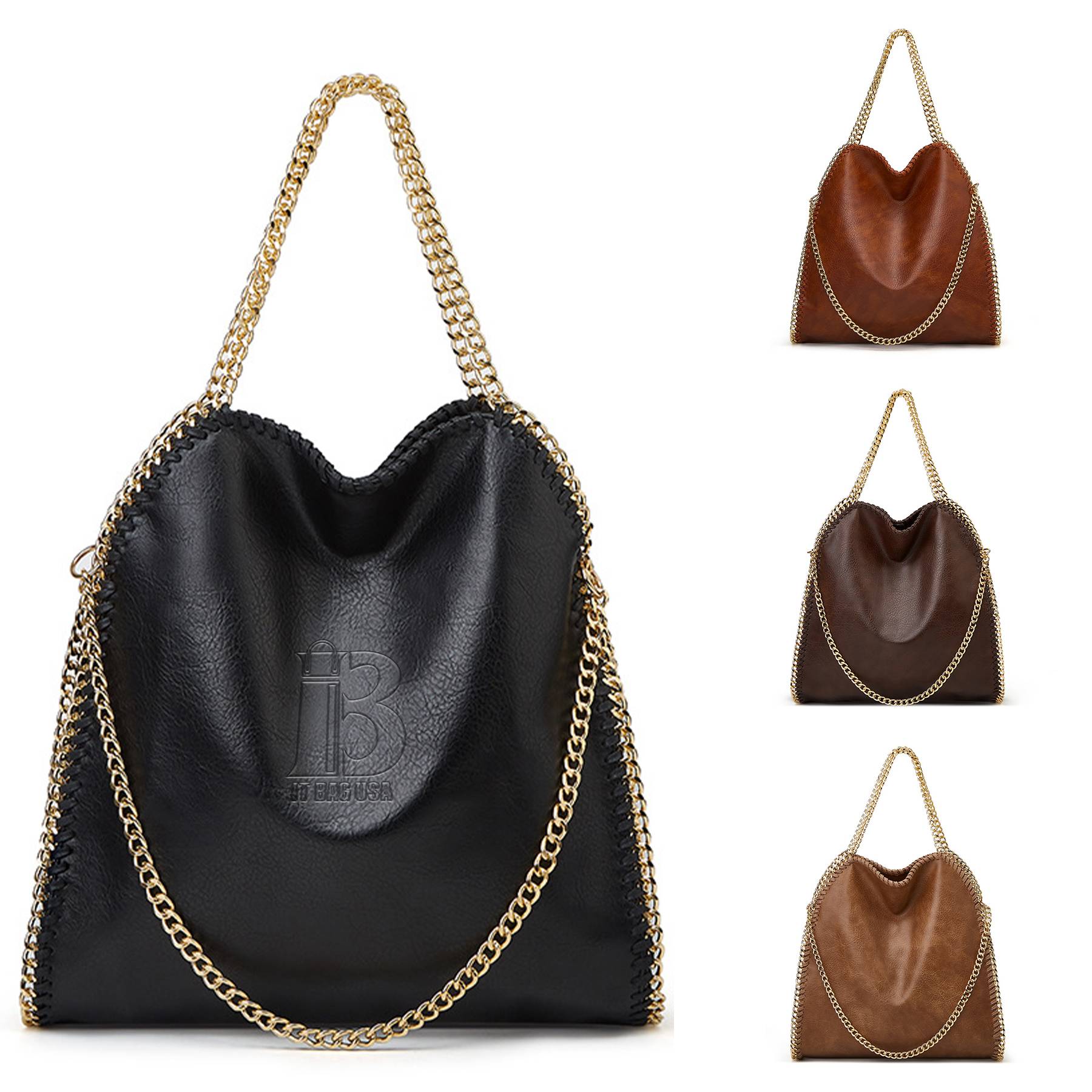 PU Chain minimalist cross-body Tote bag