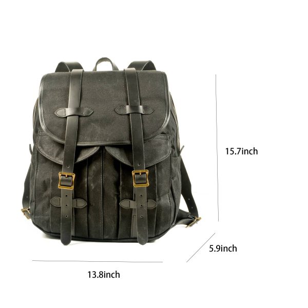 Hiking Backpack Oil Wax Canvas Men and Women
