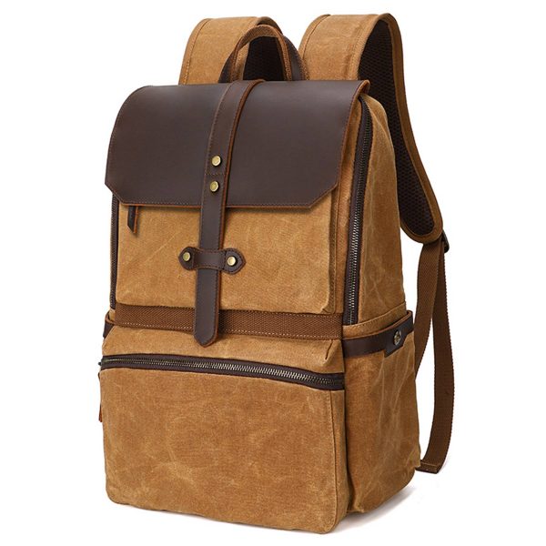 Faux Leather Backpack for Men