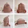 PU leather durable backpack