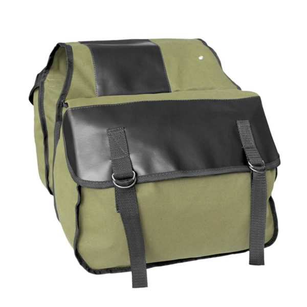 Canvas Heavy-Duty Rear Rack Bag for Biking