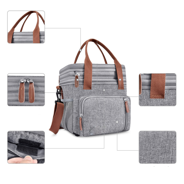 Oxford Crossbody Cooler Insulated Lunch Bag