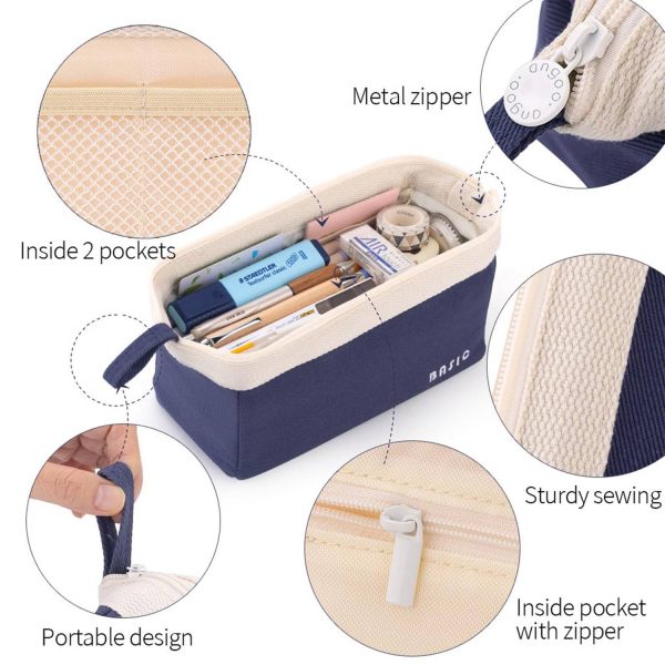 Big Capacity Pencil Pouch Portable Pen Bag School Supplies