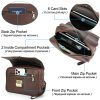 Genuine Leather High end anti-theft Combination lock bag