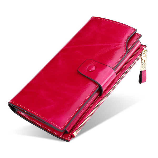 Genuine Leather Wallet RFID Blocking Multi Card Holder