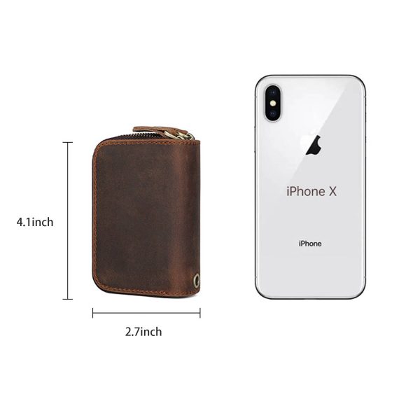 Premium Leather Keychain Case Wallet