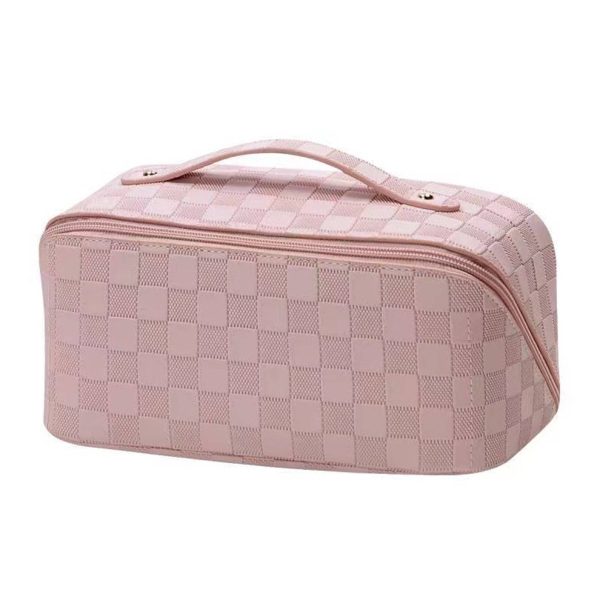 PU Leather Large Capacity Travel Cosmetic Bag for Women
