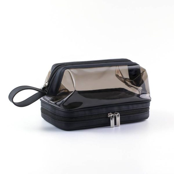 Large Double Layer Clear Makeup Bags