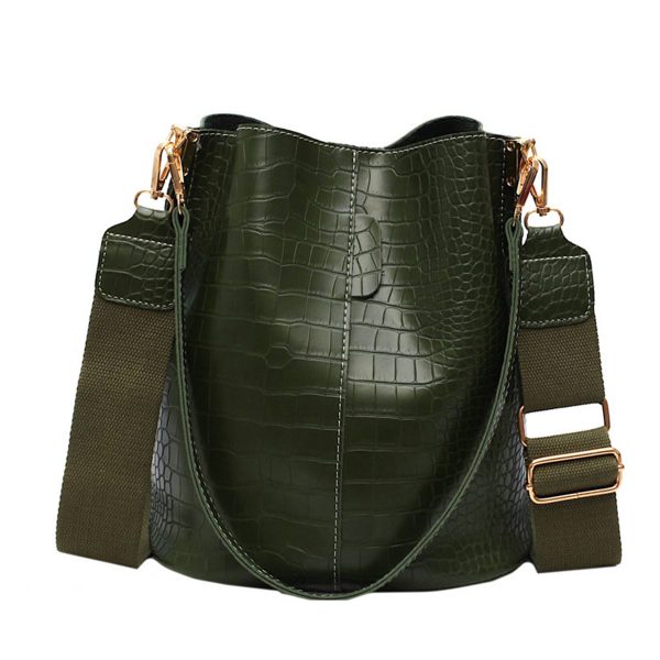 PU Bucket Bag And Crossbody Shoulder Handbags