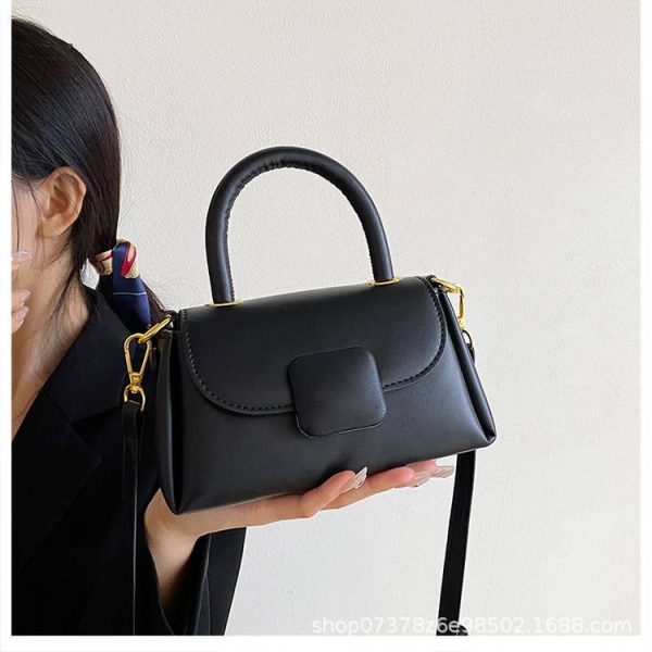 PU Leather Vintage Square Crossbody Shoulder Bag