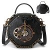 PU Punk industrial vintage style women's shoulder bag