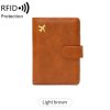 PU Leather RFID Passport/Card Wallet With Arita holder