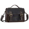 Vintage Leather Messenger Bag