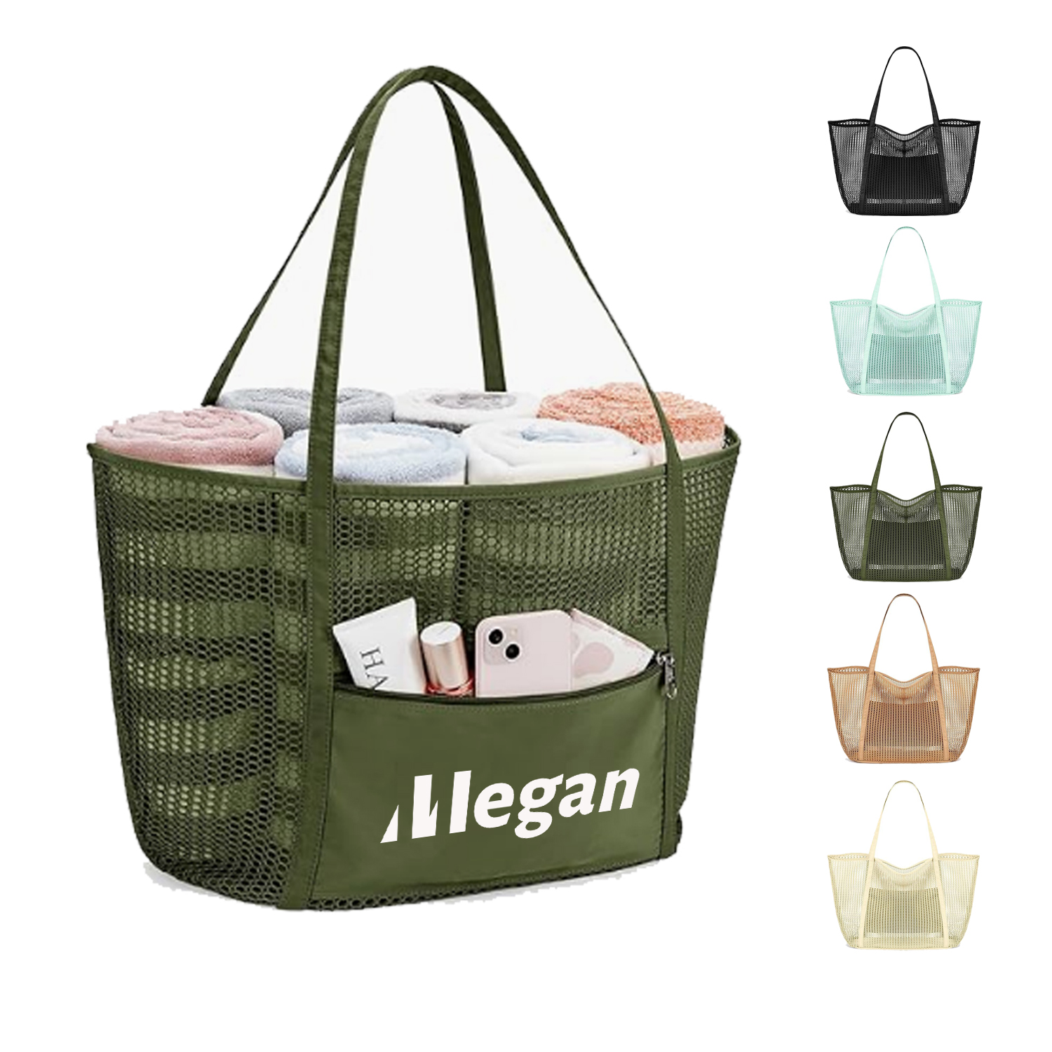 Ladies' Toiletries Clothing Mesh Single Shoulder Tote Bag