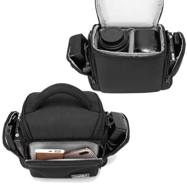 Nylon camera shoulder crossbody bag