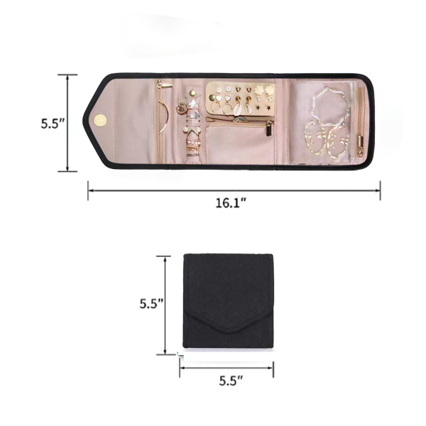 Portable Travel Jewelry Organizer Case Handbag
