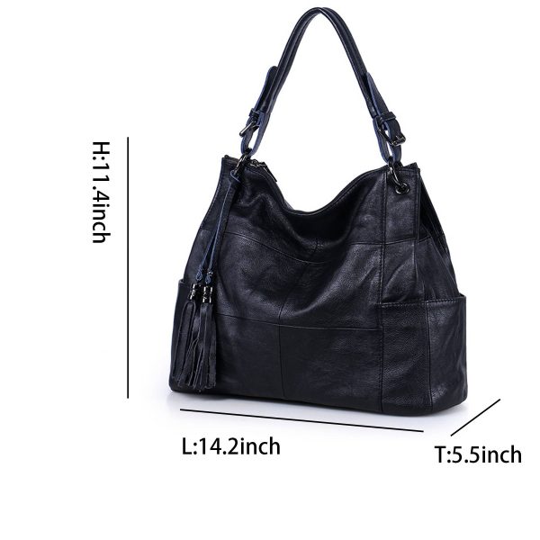 Large Purses for Women Shoulder Genuine Leather Handbags