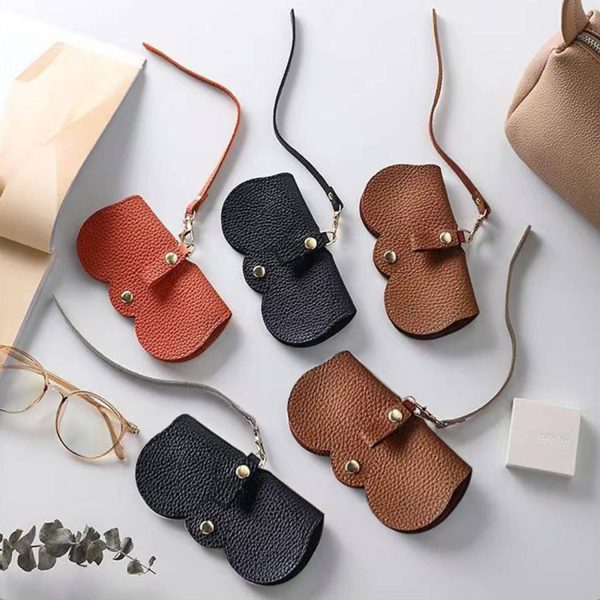 Soft PU Leather Sunglasses Bag