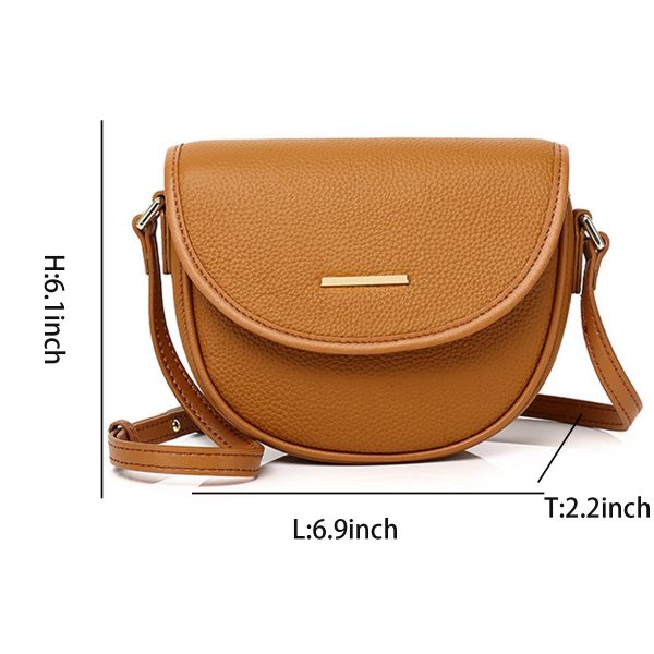 Genuine Leather Adjustable Strap Crossbody