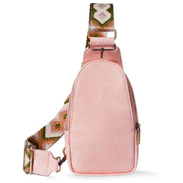 PU Leather Small Crossbody Sling Backpack Multipurpose