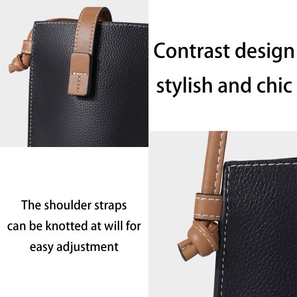 Genuine Leather Simple shoulder cross-body pouch bag