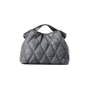 Simple Solid Color Down-Filled Tote Cotton Handbag