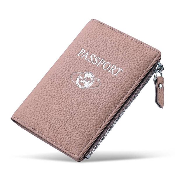 RFID-Blocking Leather Travel Wallet & Passport Holder