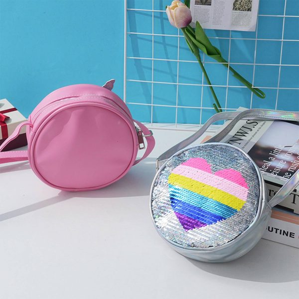 Pu Leather Little Girls Unicorn Crossbody Bag