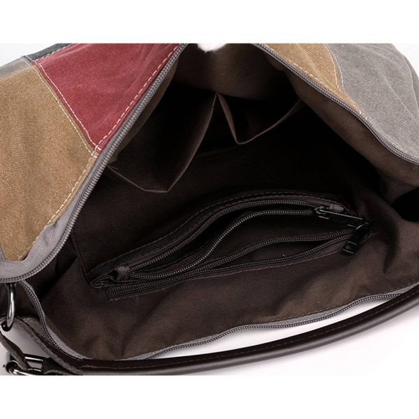 Multi-Color Splice Cross Body Shoulder tote bag