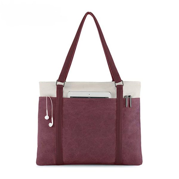 Canvas Lightweight Laptop Tote Bag for Work