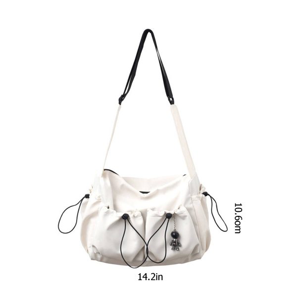 Nylon Large capacity Crossbody bag With Astronaut Pendant
